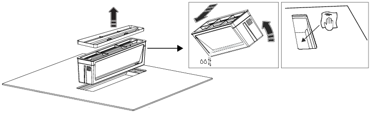 HiH vetfilterunit verwijderen PEL-ETN-HISE